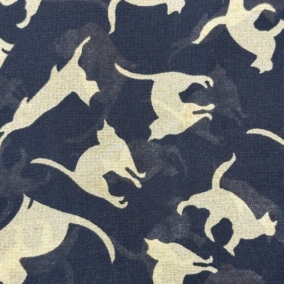 Oker All Over Cat Silhouette Print Shawl Scarf Black and Beige Lightweight Sheer - Picture 10 of 11